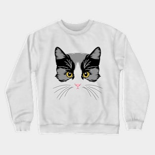 cute cat look Crewneck Sweatshirt